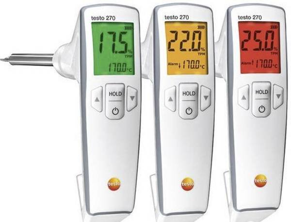 Testo sada fritovací olej, teplota +40 až +200 °C